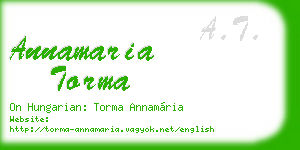 annamaria torma business card