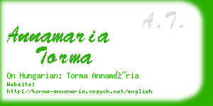 annamaria torma business card